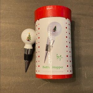 Christmas Bottle Stopper by Stir Collections NEW IN BOX